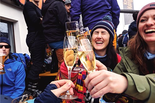 St Anton - March 2018 - moet cheers.jpg