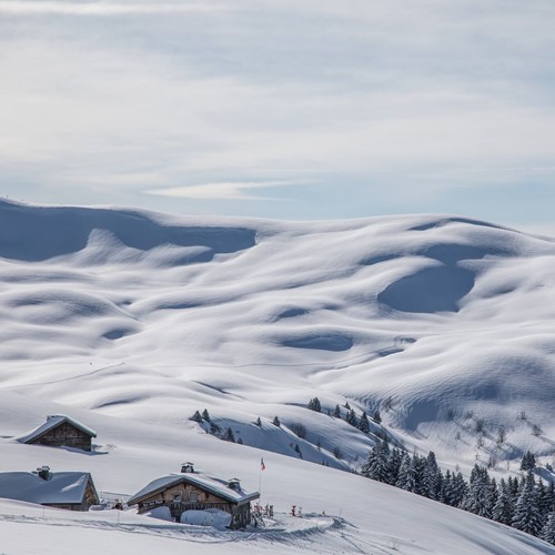 snow in megeve