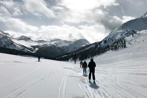 skiiing in sunshine village, Banff, Alberta