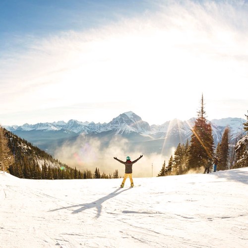 New Year skiing in Banff, Canada