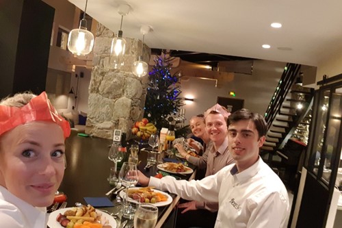 Dec 2017 - Les Arcs - Sam - Cascades team Christmas dinner.jpg