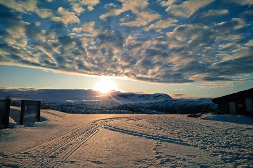 Mountain sunset in Geilo, Norway