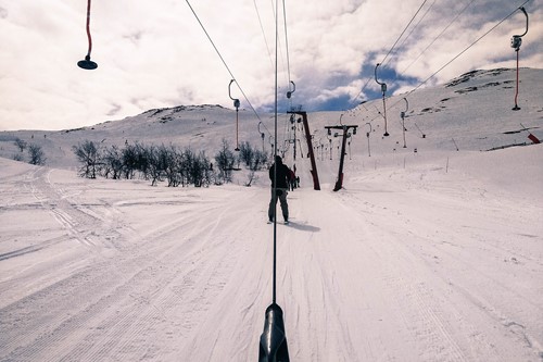 Ski in Norway, Hemsedal drag lift