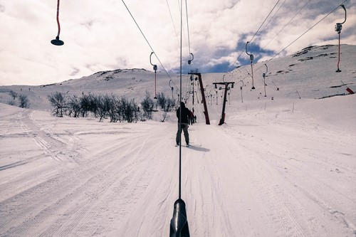 Ski in Norway, Hemsedal drag lift