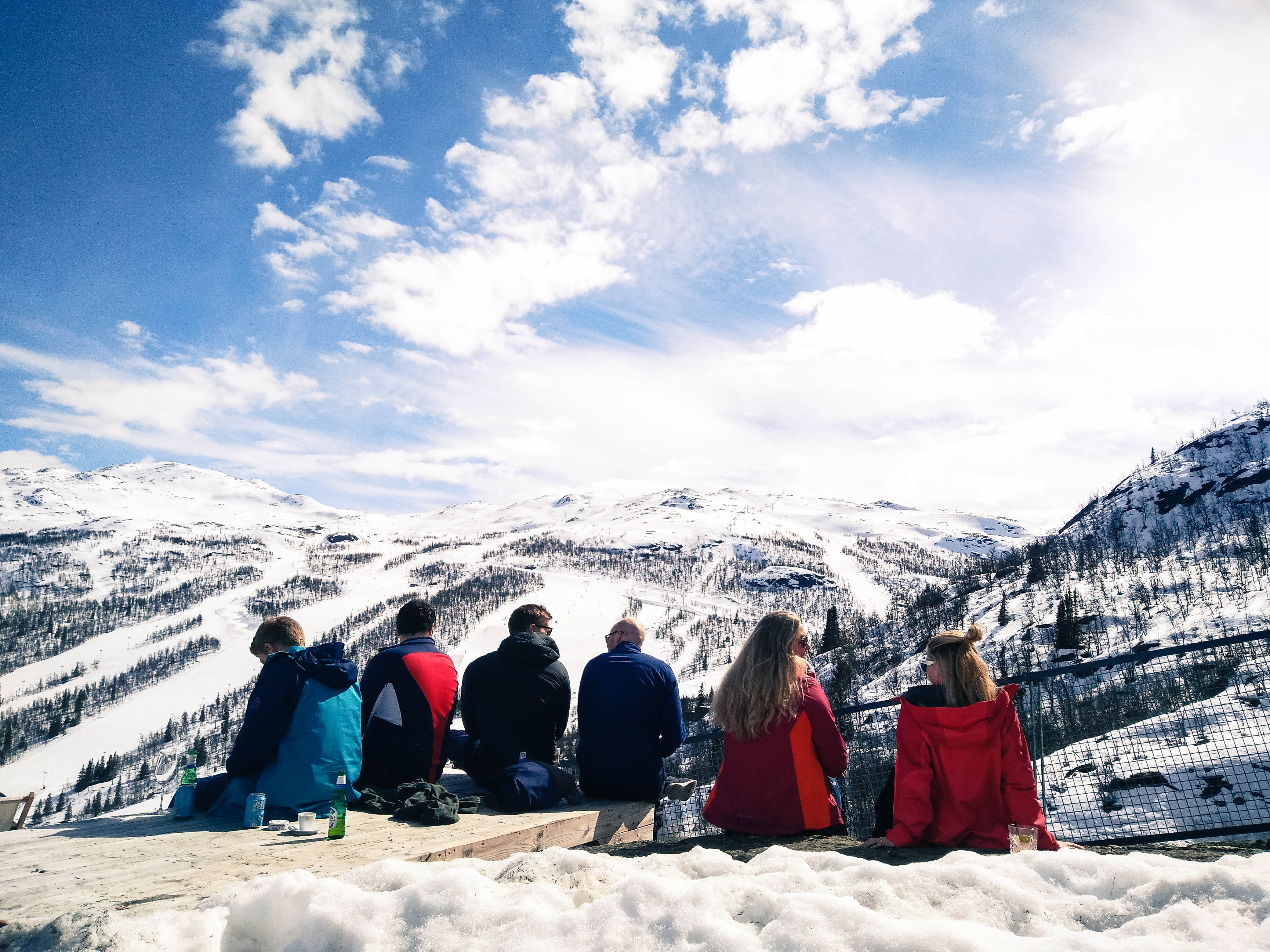 picnic in Hemsedal ski resort-ski in Norway