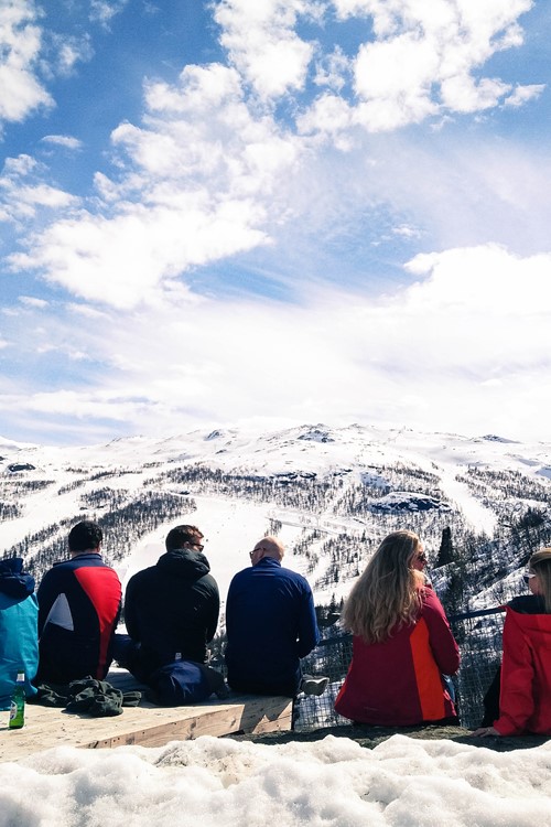 picnic in Hemsedal ski resort-ski in Norway