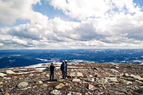 summit of Norefjell, skiing in Norway